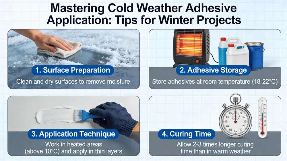 Mastering Cold Weather Adhesive Application: Tips for Winter Projects